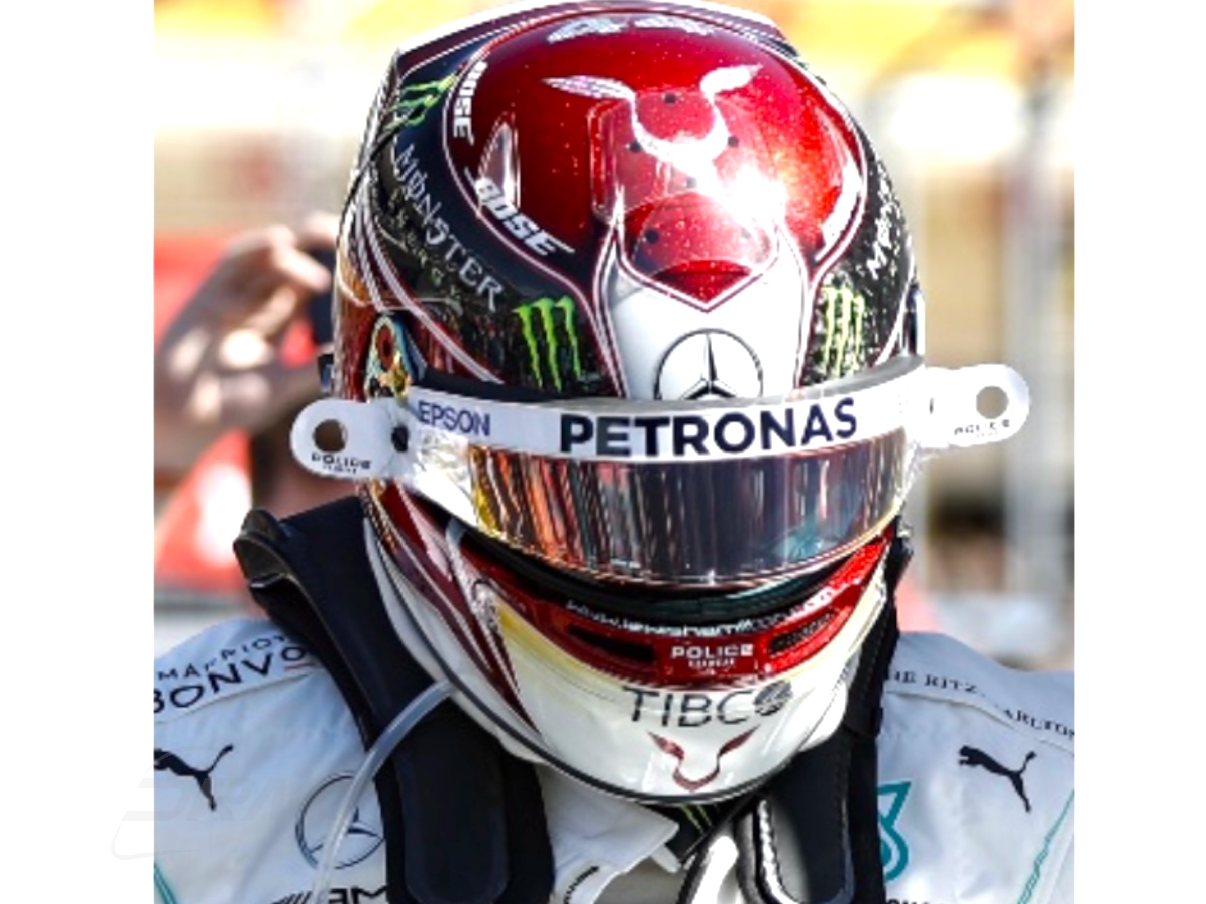 HELMET LEWIS HAMILTON - GP US - WORLD CHAMPION F1 