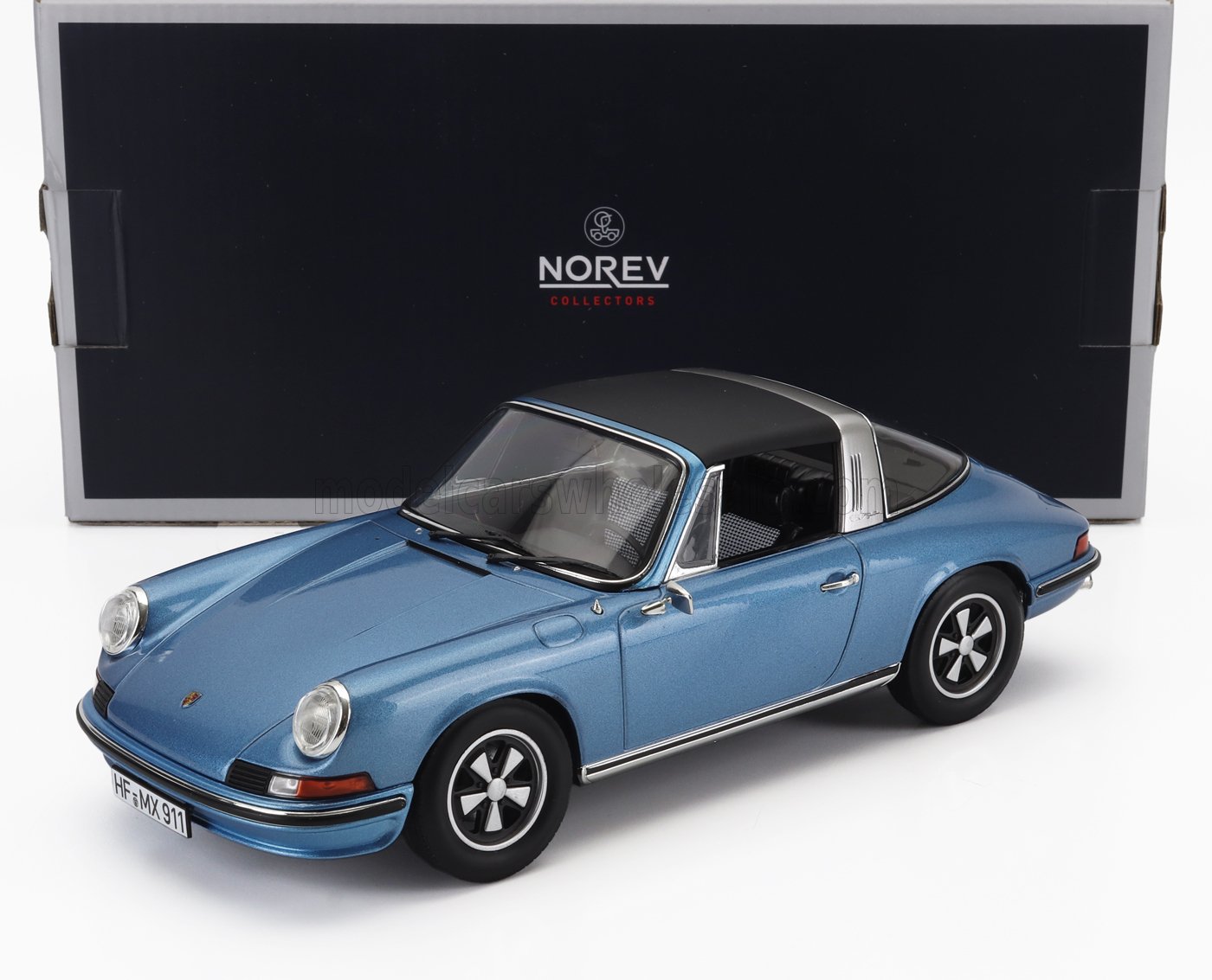 PORSCHE - 911S 2.4 TARGA 1973 - BLUE MET