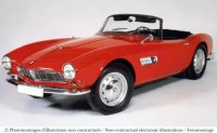 BMW 507 1956 rouge japonais