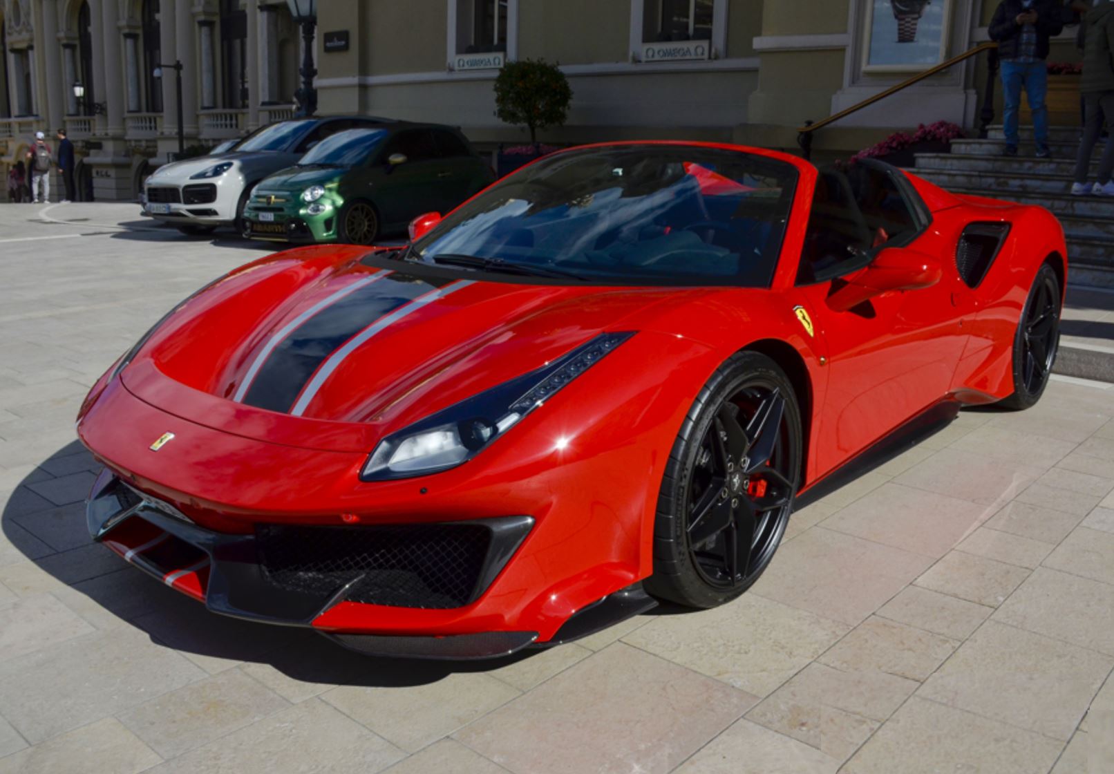 Ferrari 488 Pista Spider Open roof Rosso Corsa