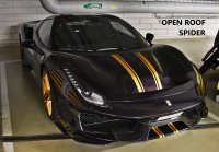 Ferrari 488 Pista Spider Open roof Viola Hong Kong - Gold