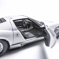 Lamborghini Miura P400 Blanc/Argent (intérieur noir)