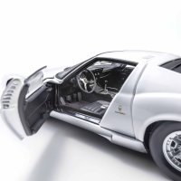 Lamborghini Miura P400 Wit/Zilver (zwart interieur)