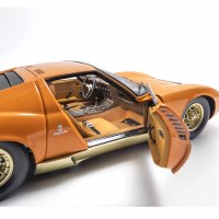 Lamborghini Miura P400 orange/doré (intérieur marron)