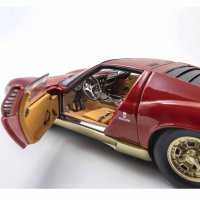 Lamborghini Miura P400 rouge/or (intérieur marron)