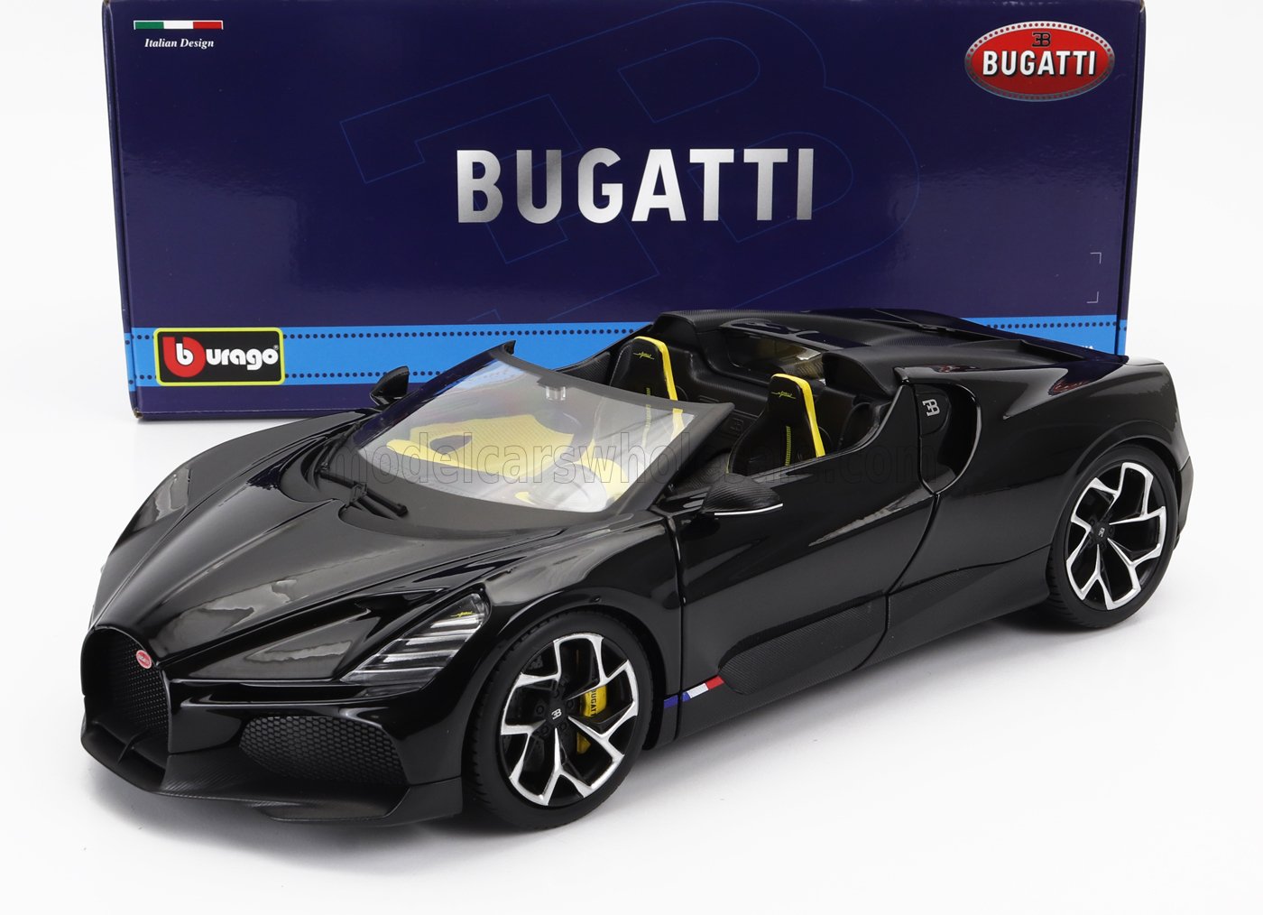 BUGATTI - W16 MISTRAL 2023 - ZWART