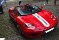 Ferrari 360 Modena Spider Cambio automatico Rosso Corsa - italian stripe- griglia posteriore challenge