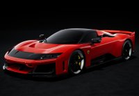 Ferrari F80 en option Carbone Rosso Corsa - jantes bicolores carbone et argent