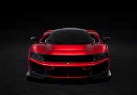 Ferrari F80 optionele carbon Red Supercar - tweekleurige carbon en zilveren velgen