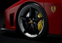 Ferrari F80 optioneel Rosso Corsa carbon - tweekleurige carbon en zilveren velgen