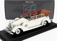 MERCEDES BENZ - 770K CABRIOLET 1938 WITH EVA BRAUN AND SS MILITARY GUARD FIGURES 1938 - WHITE