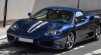 Ferrari 360 Modena Spider Transmission automatique Bleu Le Mans - Beige - bandes blanches