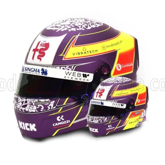 CASCO HELMET F1 GUANYU ZHOU TEAM STAKE KICK SAUBER