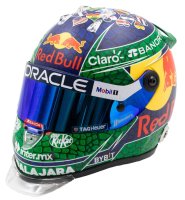 CASCO HELMET F1 SERGIO PEREZ TEAM RED BULL RACING HONDA N 11 MIAMI GP 2024 - GREEN BLUE RED