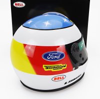 F1 CASCO HELMET BENETTON B192 FORD (first f1 win) WINNER BELGIUM SPA GP 1992 MICHAEL SCHUMACHER - WHITE RED BLUE