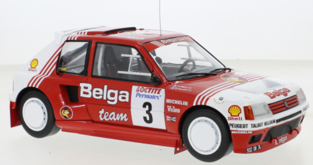 Peugeot 205 T16, No.3, Belga, Rally Ieper , B.Darn