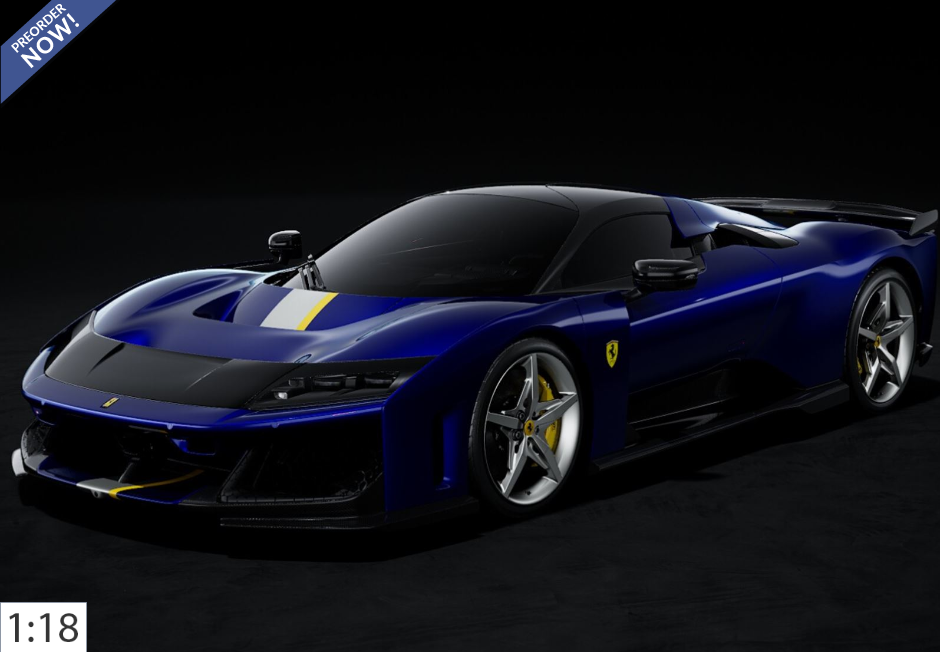 Ferrari F80 optioneel elektrisch blauw carbon - zi