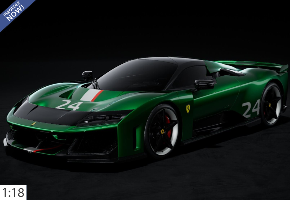 Ferrari F80 optionele carbon race n.24 Green Jewel