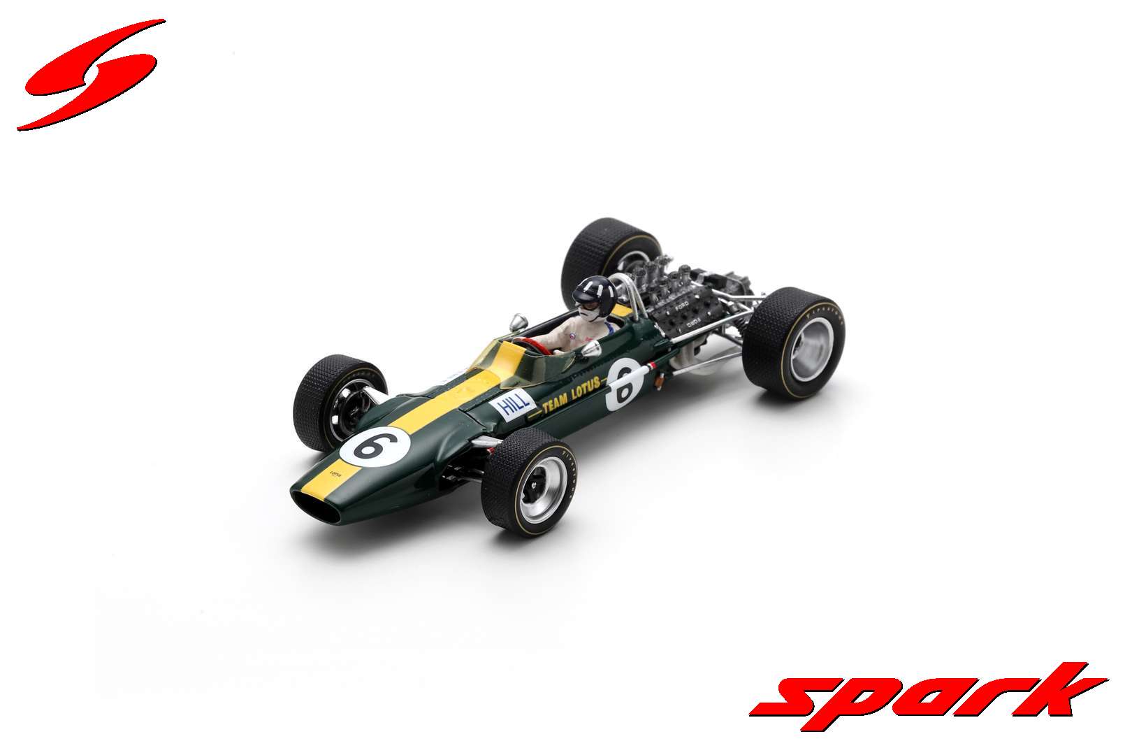 Modèle réduit Lotus 49 N°6 Gp Grande Bretagne 1967 Graham Hill 1/43