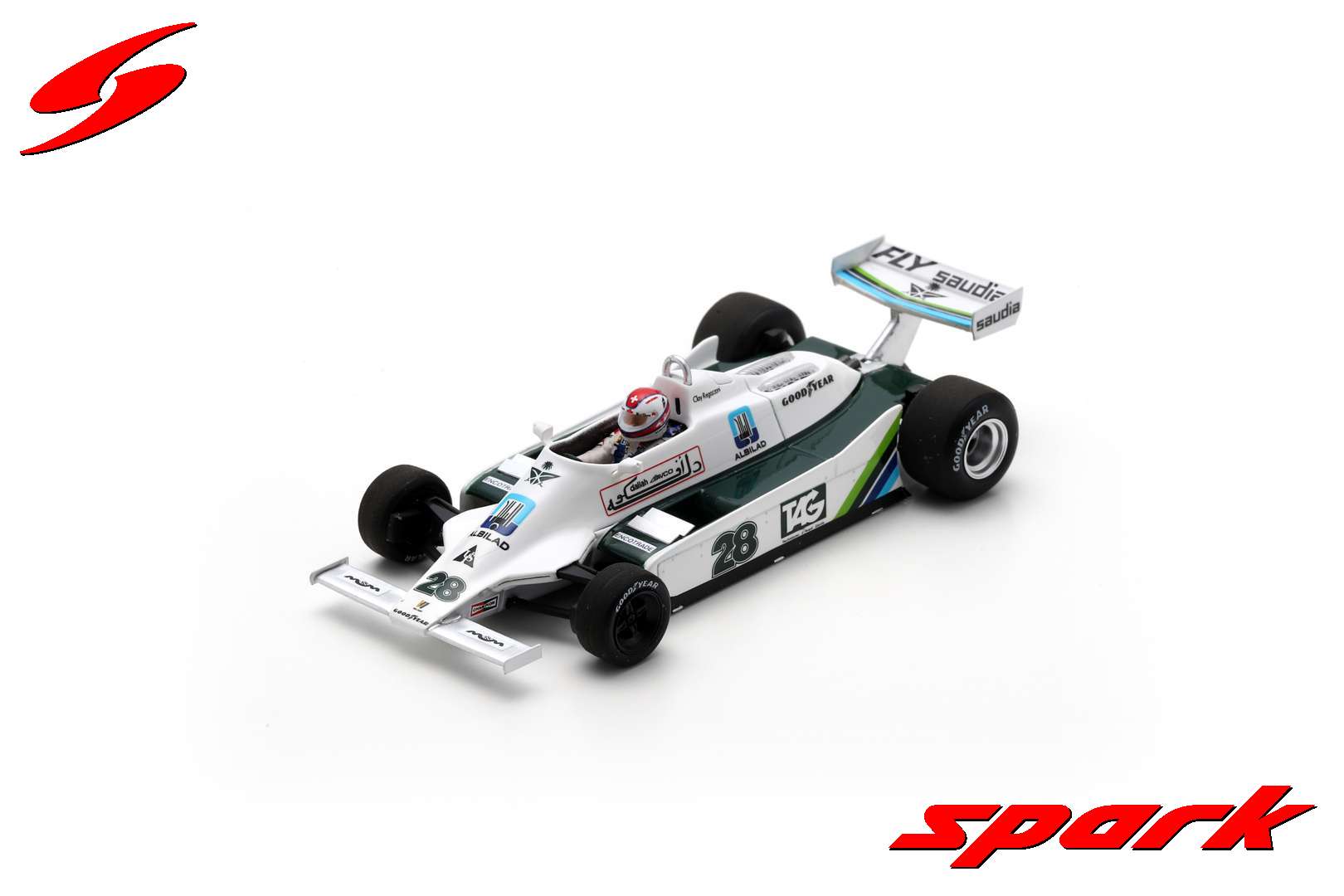 WILLIAMS FW07 N°28 winner GP Great Britain1979 Cl