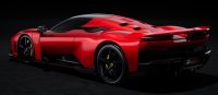 FERRARI - F80 2024 - BLACK WHEELS - ROSSO SUPERCAR - RED MET