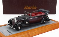 HORCH - 951A PULLMAN ORIGINAL CAR CABRIOLET OPEN 1937 - BLACK BORDEAUX