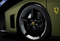 Ferrari F80 option fibre de carbone Verde Masoni Opaco - jantes en carbone et argent