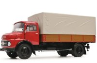 Mercedes L911 camion surbaissé + bâche rouge rubis