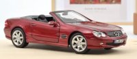 Mercedes-Benz SL 500 2003 Rood Metallic 1:18 - 300 stuks.