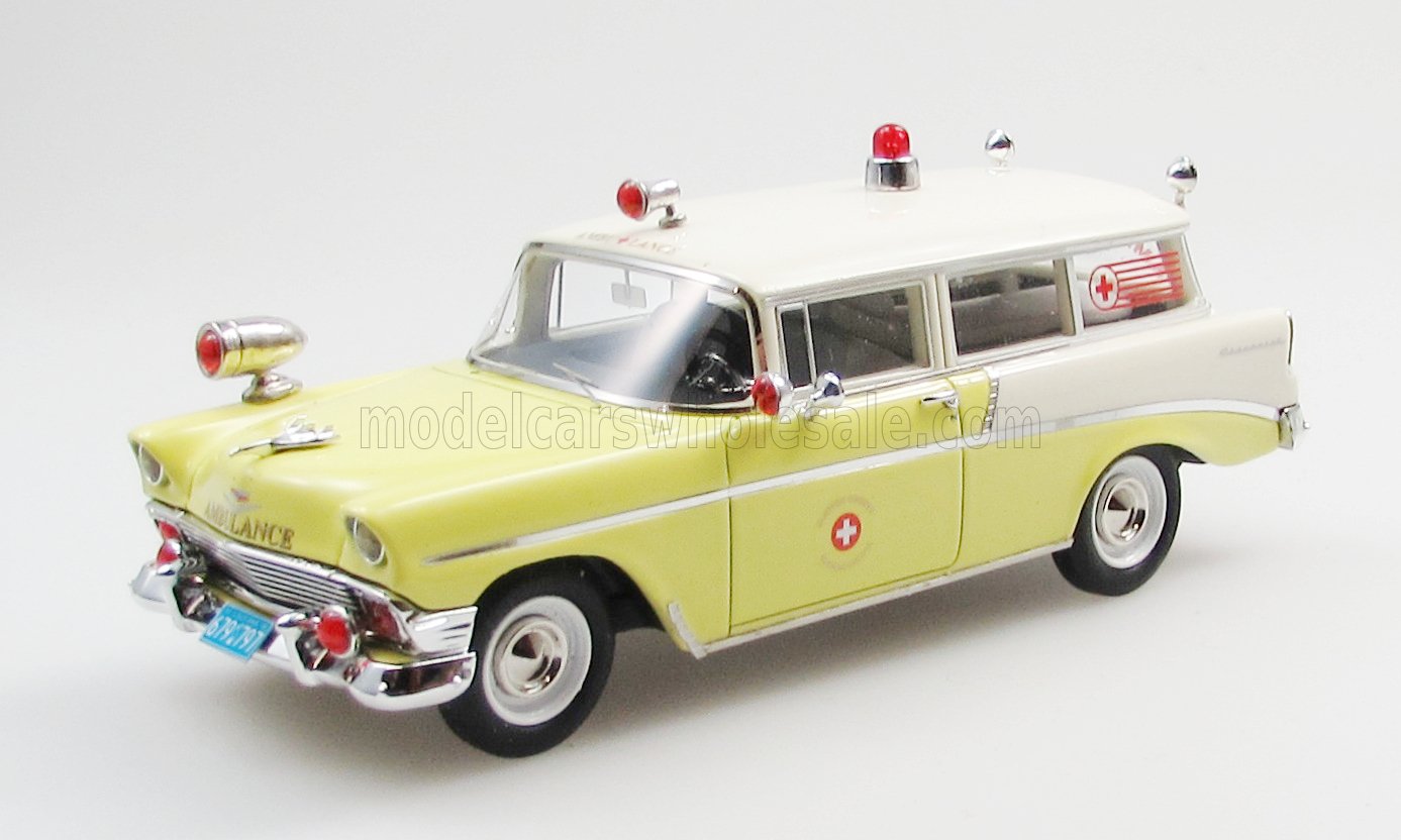 CHEVROLET - 210 HANDYMAN AMBULANCE 1956 - WHITE YE