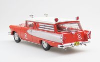 EDSEL - ROUNDUP SW STATION WAGON AMBULANCE 1958 - RED WHITE