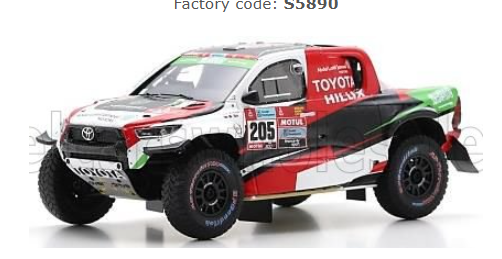 TOYOTA HILUX N°205 3rd Rallye Dakar 2022 Y. Al-Ra