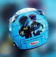 CASQUE  F1 GEORGE RUSSELL F1 TEAM MERCEDES AMG ABU DHABI GP 2024 - SEE YOU ON TRACK , LEWIS