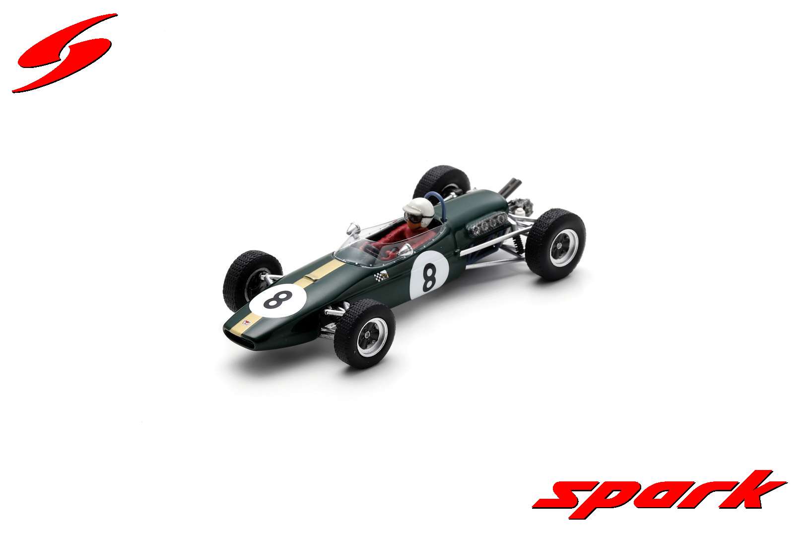 BRABHAM BT18 Honda N°8 Winner GP F2 Pau 1966 Jack