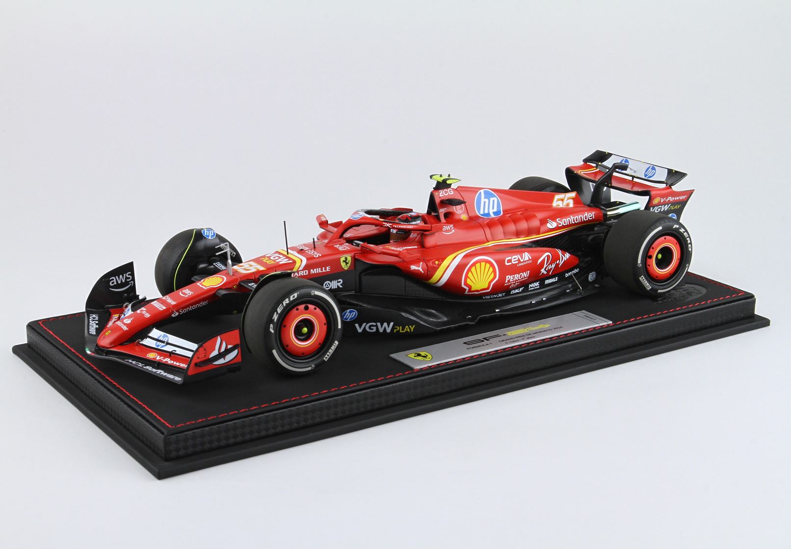 Ferrari SF24 MONACO GP 2024 Diecast - Luxe verpakk