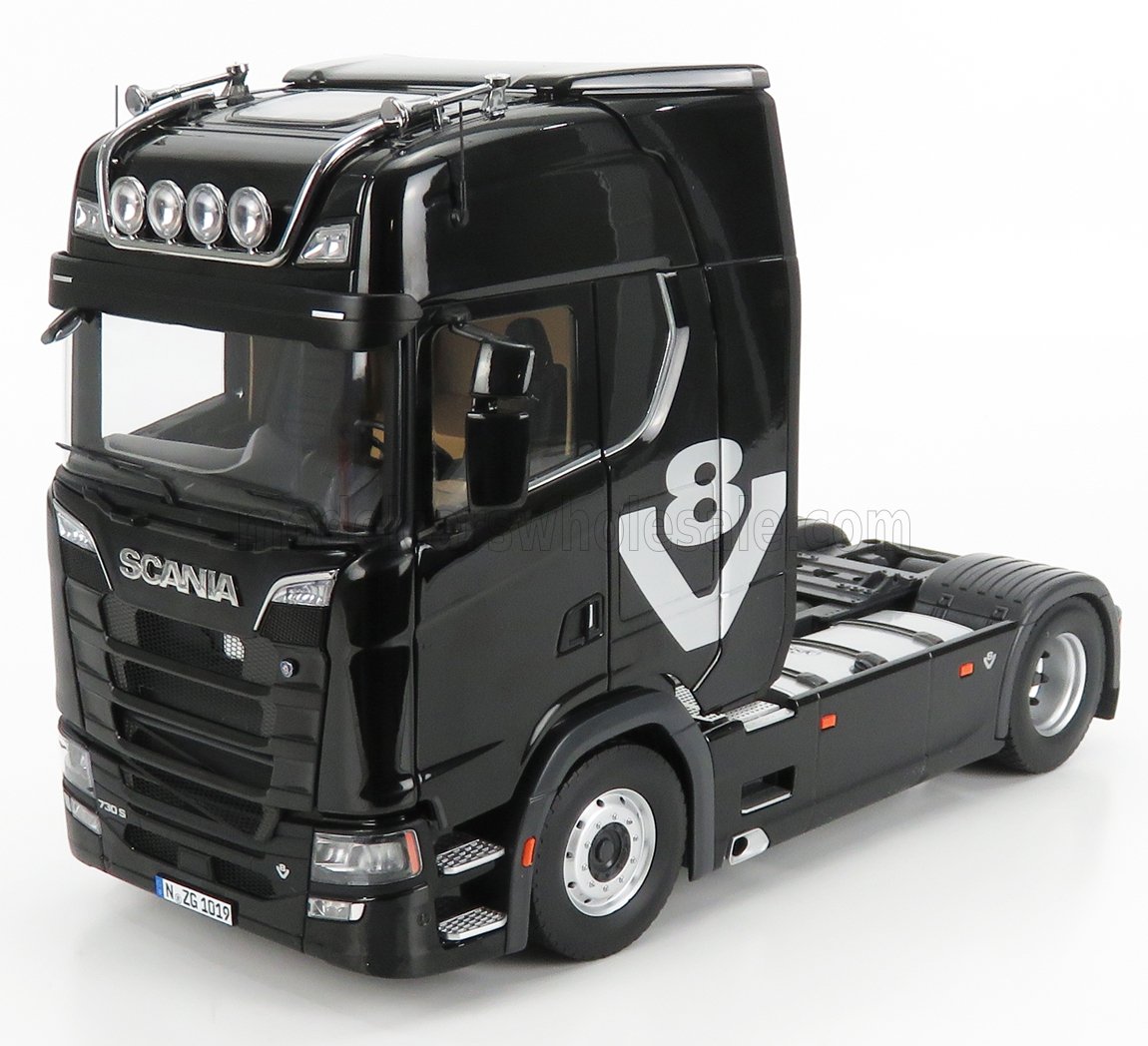 SCANIA - S730 V8 TRACTOR TRUCK 2-ASSI 2017 - BLACK