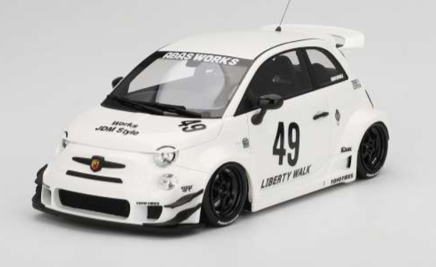 FIAT Abarth 595 LB-Works x Abas Works Gara White 2