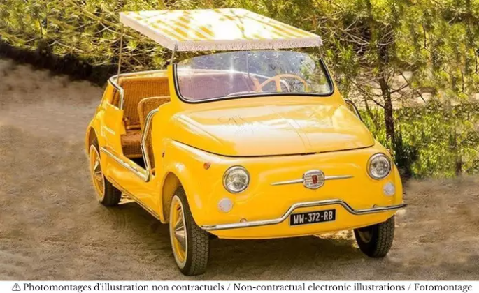 Fiat 500 Jolly 1965 Yellow