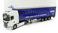 SCANIA - S500 TRUCK  TRB TRANSPORTS 2018 - WHITE BLUE