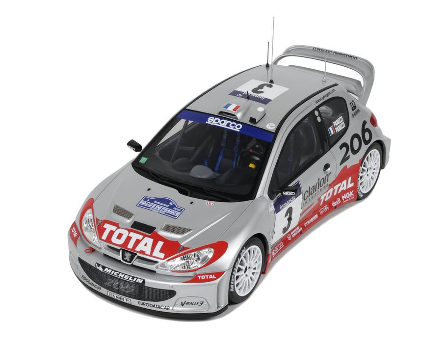 PEUGEOT 206 WRC PANIZZI TDC  SILVER  2002