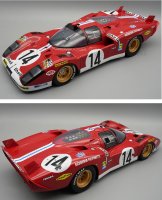 FERRARI - 512S 5.0L V12 TEAM SCUDERIA FILIPINETTI N 14 24h LE MANS 1970 JO BONNIER - REINE WISSEL -  WITH SHOWCASE