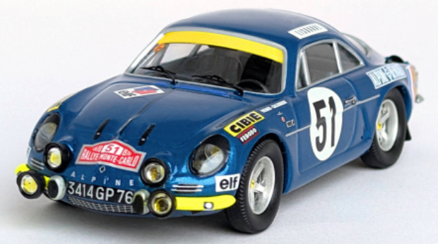 Alpine A110, Rally Monte Carlo, 1970, #51